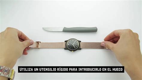 Cómo adaptar la correa de tu reloj .